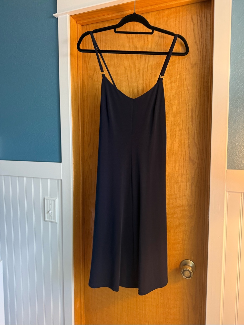 Navy Spaghetti Strap Dress